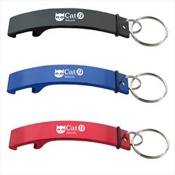 KH2060 Curve Aluminum Bottle Opener With Custom Imprint
